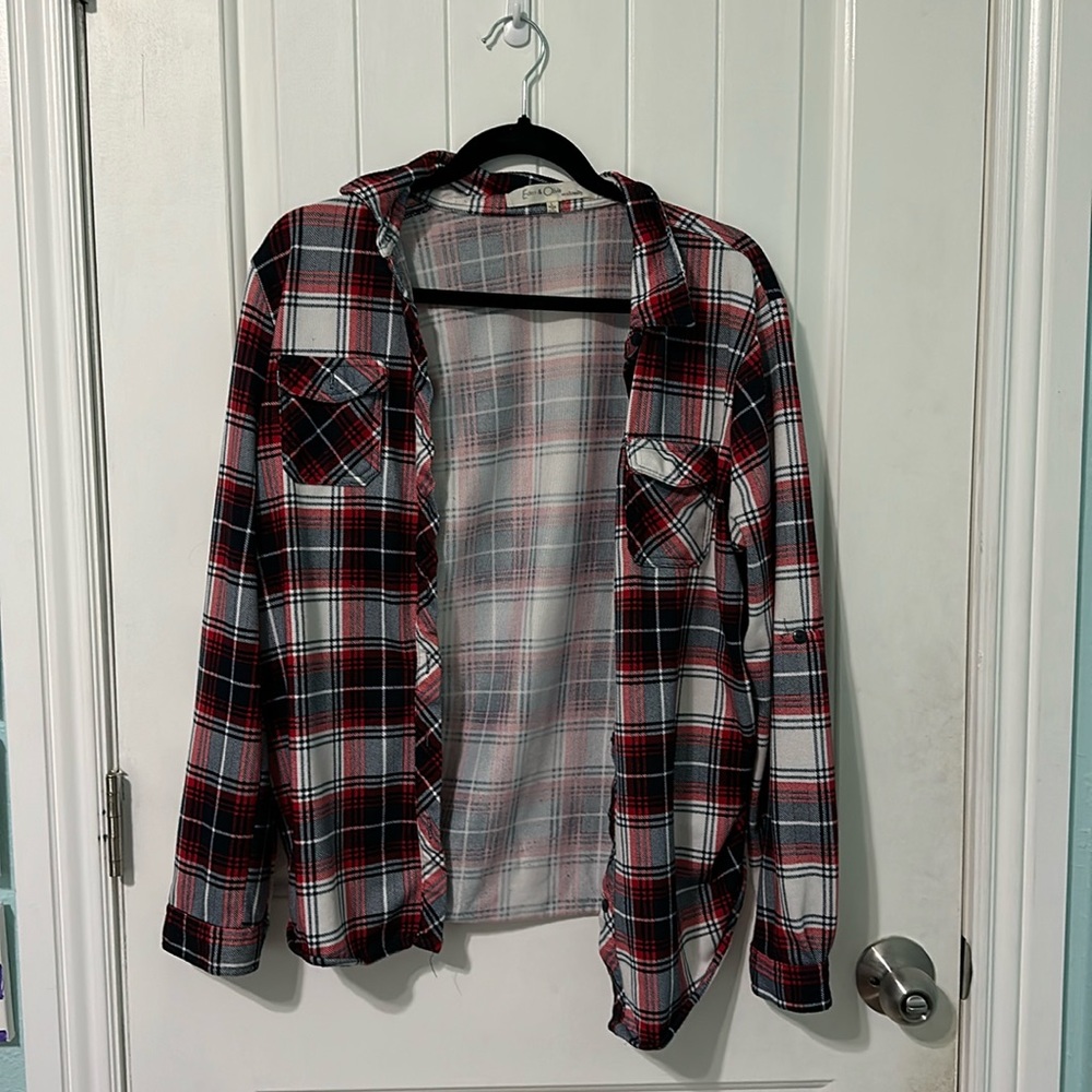 This is a flannel jacket from Eden and Olivia maturity.